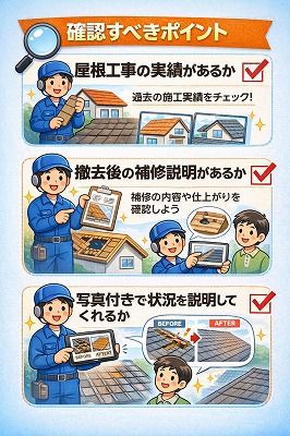 業者選びで必ず確認すべきポイント