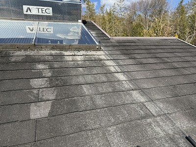 橿原市スレート屋根チョーキング