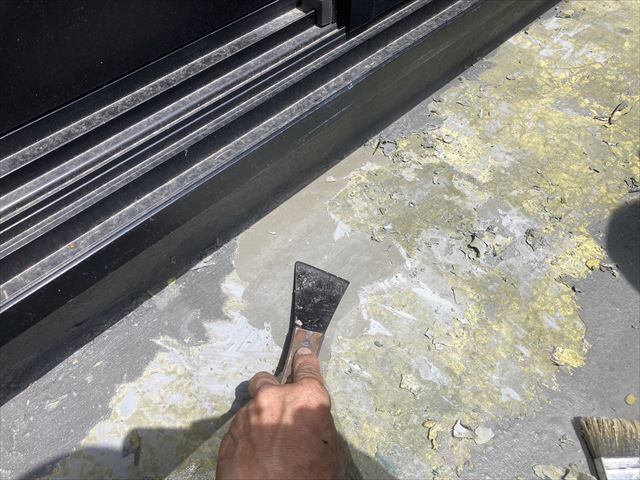 ベランダ床ケレン