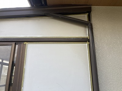 外壁　コーキング施工完了