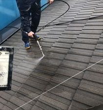 屋根　高圧洗浄