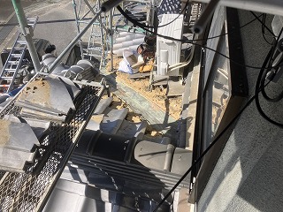 谷部撤去後の施工範囲