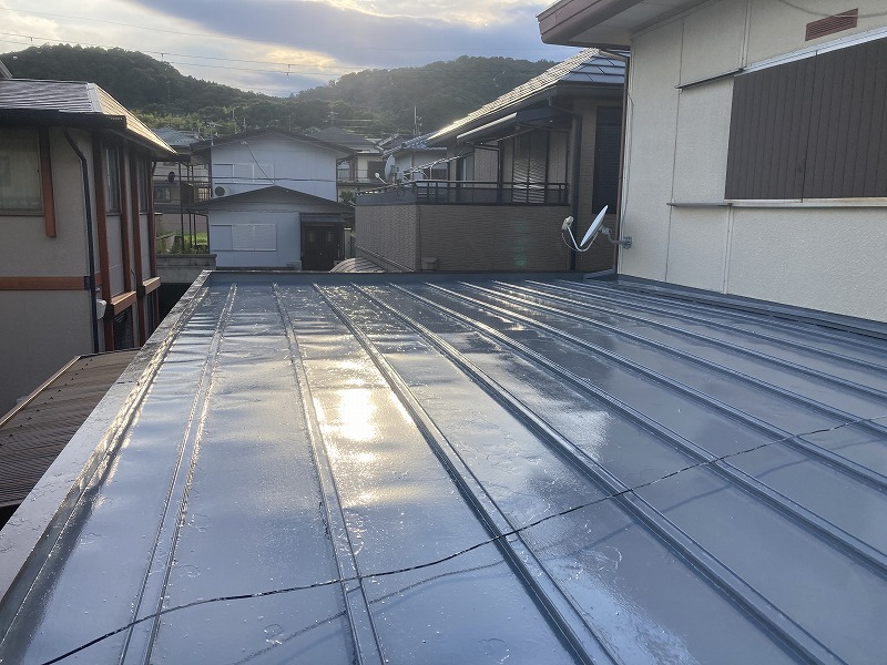 橿原市トタン屋根塗装完了