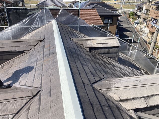 棟板金交換後