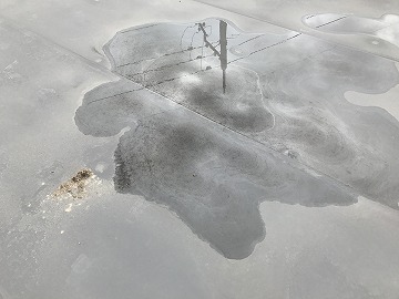 水が溜まる箇所