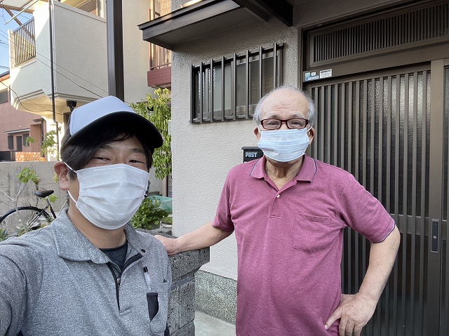 お客様との写真