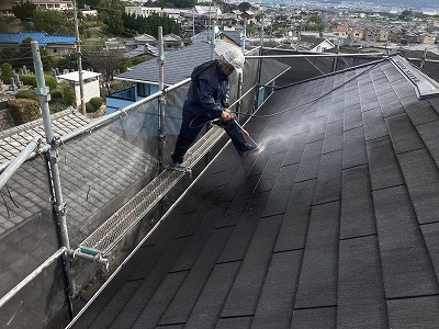 屋根高圧洗浄