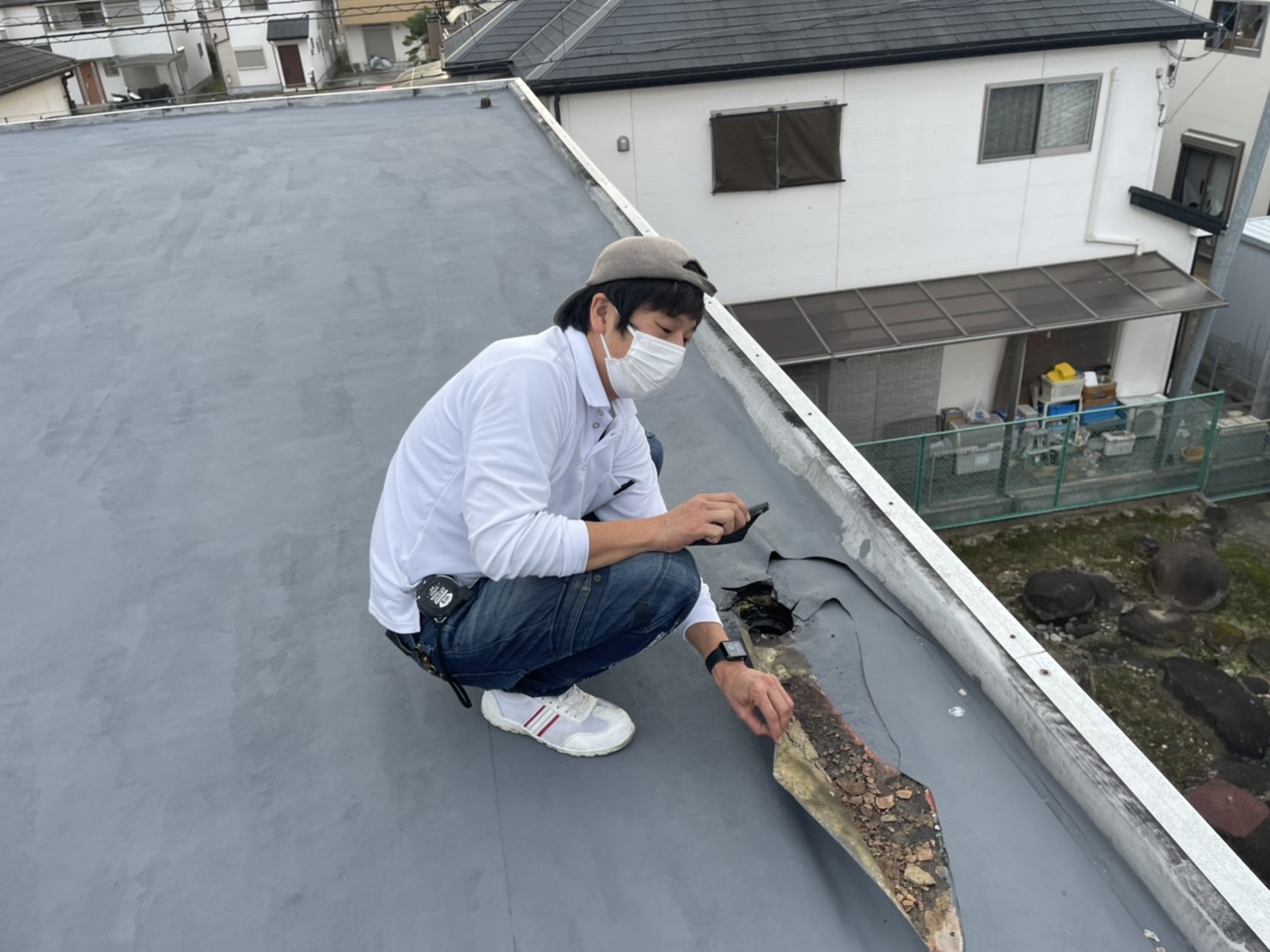 屋上防水何もしていない