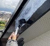 破風　上塗り１回目塗装