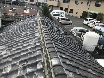 瓦屋根の状態