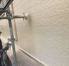 外壁　上塗り2回目塗装