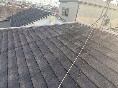 アンテナ線がある屋根