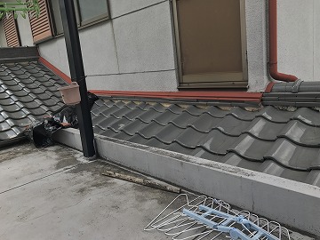 施工前の下屋根