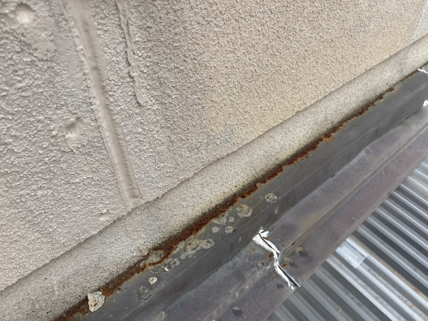水切り鉄板の錆び
