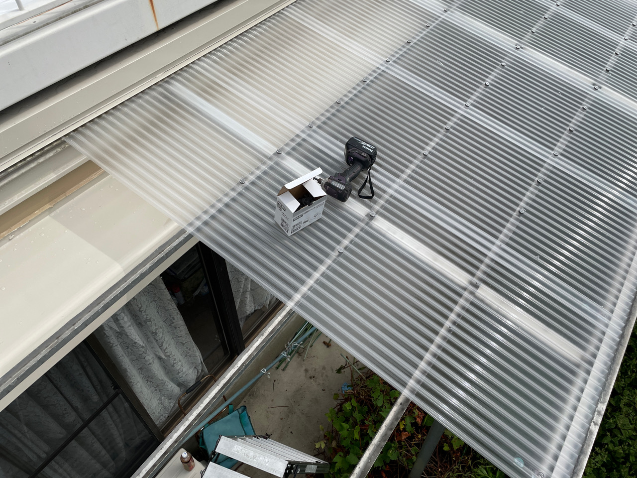 波板　途中経過