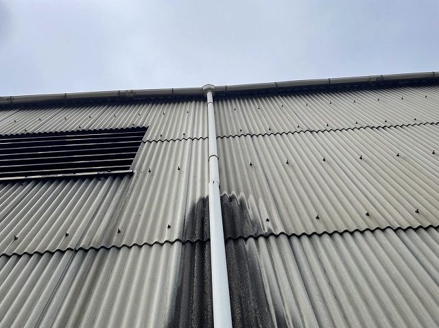 工場　樋の周り