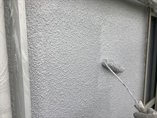 モルタル外壁上塗り２回目