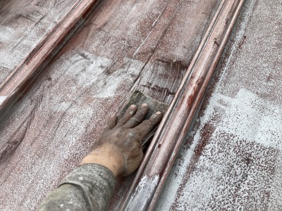 ケレンペーパー作業