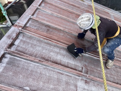 ケレンペーパー作業