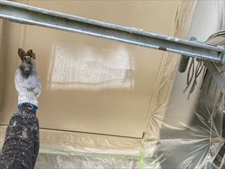 外壁　上塗り1回目塗装