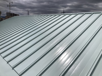 奈良市瓦棒屋根塗装完了