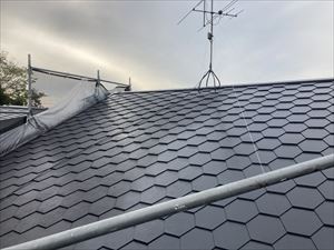 屋根の仕上げ2回目