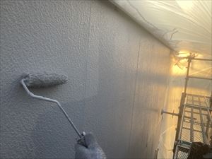 外壁　上塗り２回目塗装
