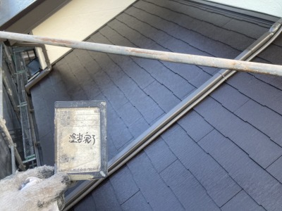 下屋根　塗装完了