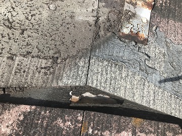 ルーフィングの損傷