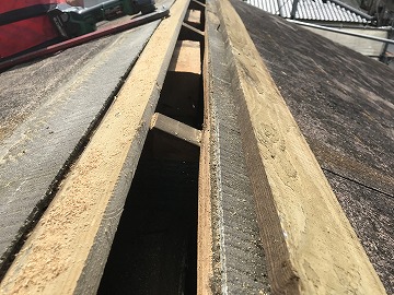 撤去したあとの棟