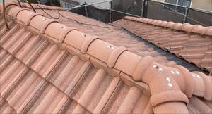 屋根　コーキング完了