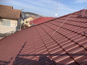 屋根　塗装完了