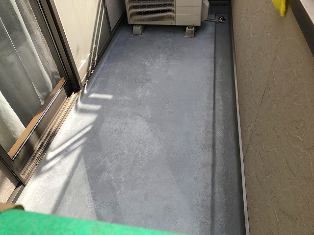 ベランダ　洗浄後