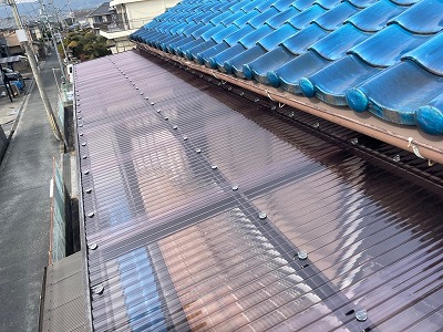 大和郡山市テラス波板交換工事完了