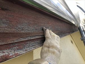 破風　ペーパー掛け