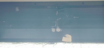 雨漏りしている跡