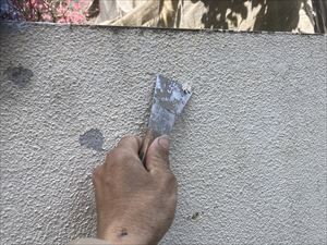 塀　劣化部分ケレン