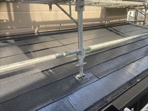 下屋根　塗装完了