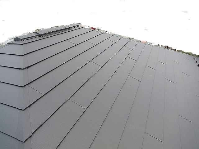 ガルバ鋼板で葺き替えイメージ