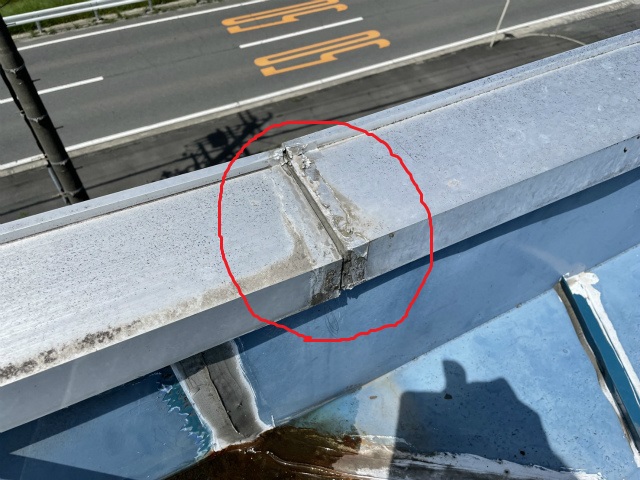 雨漏り原因箇所２