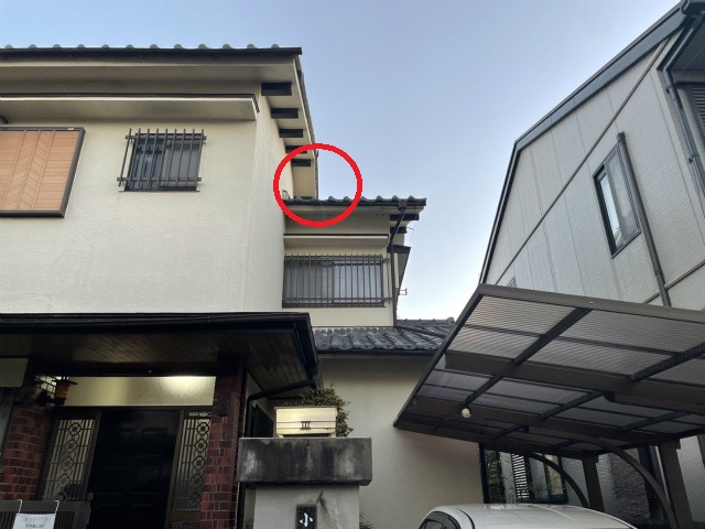 雨漏り外観