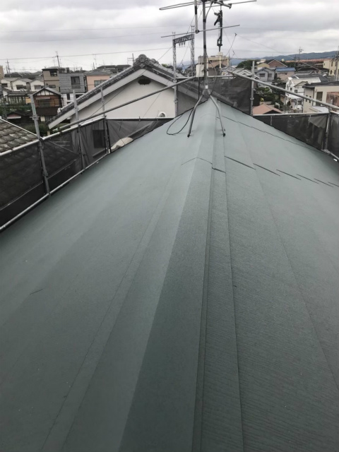 棟板金取付完了