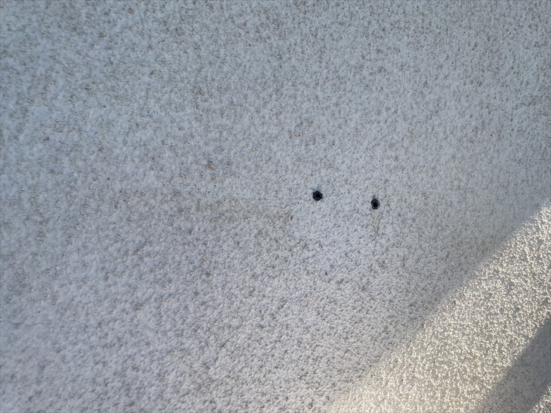 外壁の穴