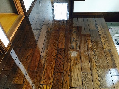 クリアー塗装後