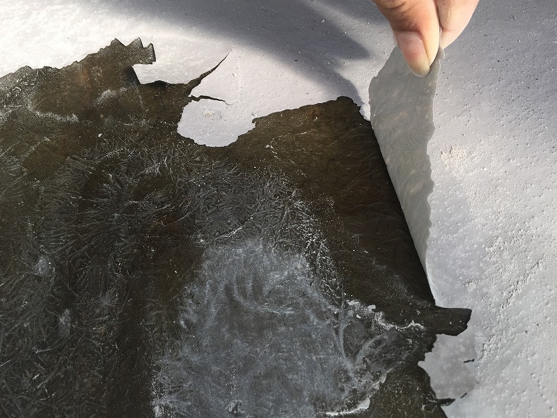 上塗り　剥がし