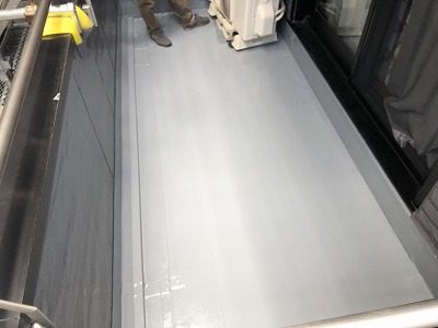 ベランダ仕上げ状況