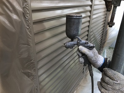 雨戸1回目塗装
