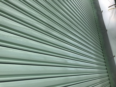 シャッター塗装完了