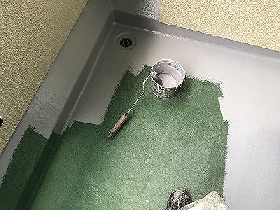 ベランダアトップコート仕上げ