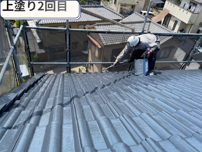 上塗り2回目